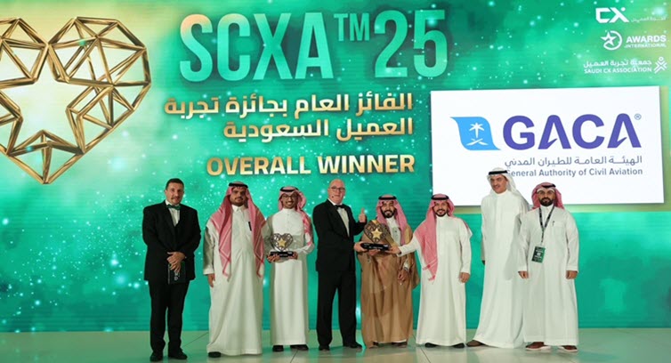 GACA won two awards in the Saudi Customer Experience Association Awards